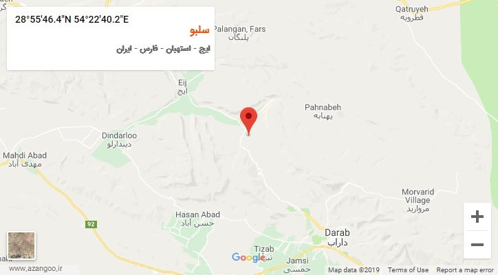 روستای سلبو بر روی نقشه