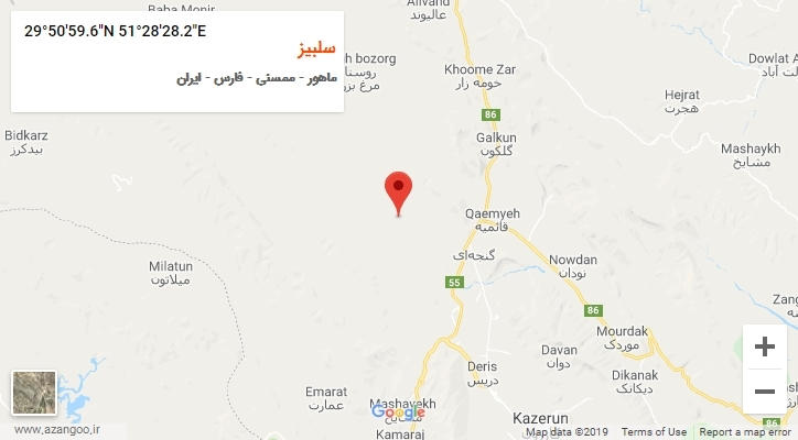 روستای سلبیز بر روی نقشه