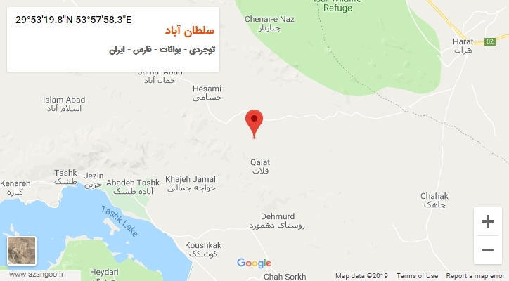 روستای سلطان آباد بر روی نقشه