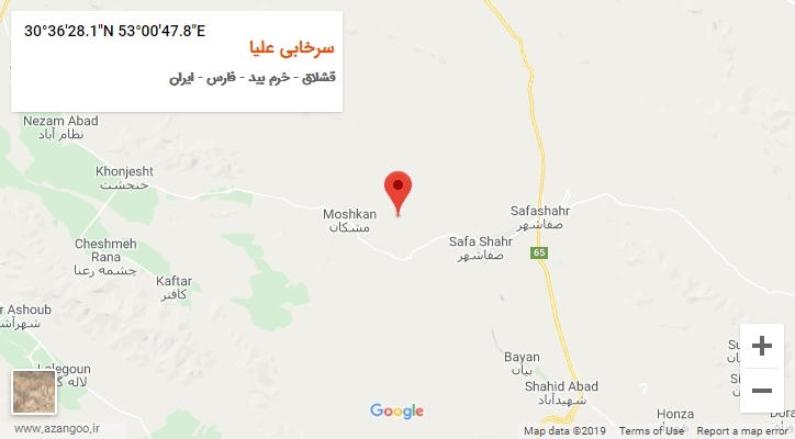 روستای سرخابی علیا بر روی نقشه