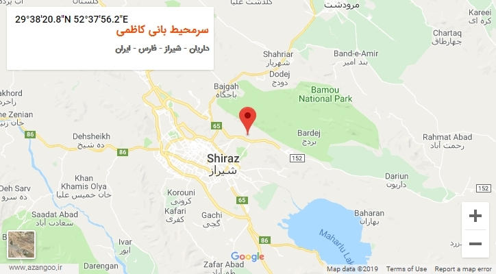 روستای سرمحیط بانی کاظمی بر روی نقشه
