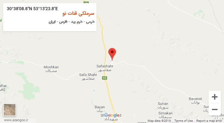 روستای سرملکی قنات نو بر روی نقشه