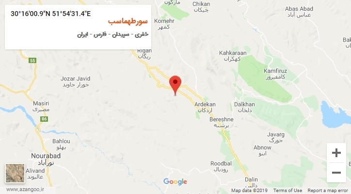 روستای سورطهماسب بر روی نقشه