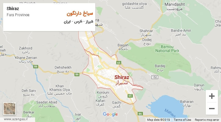 دهستان سیاخ دارنگون بر روی نقشه