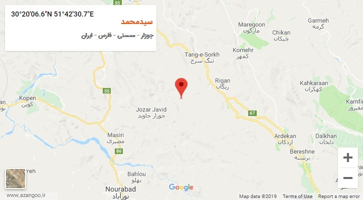 روستای سیدمحمد بر روی نقشه