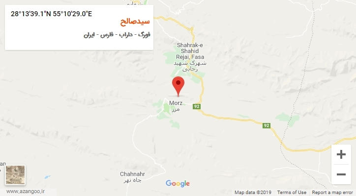 روستای سیدصالح بر روی نقشه