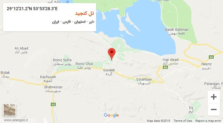 روستای تل کنجید بر روی نقشه