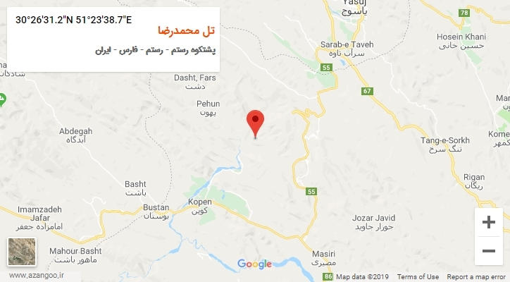 روستای تل محمدرضا بر روی نقشه