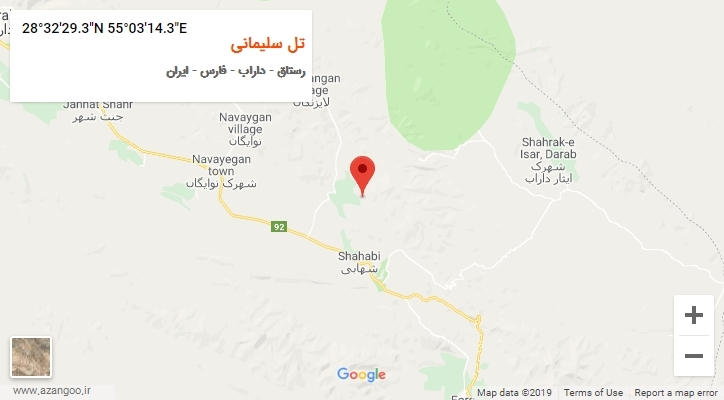روستای تل سلیمانی بر روی نقشه
