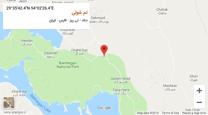 روستای تم شولی بر روی نقشه