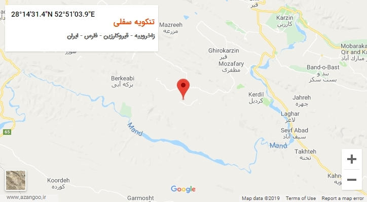 روستای تنکویه سفلی بر روی نقشه