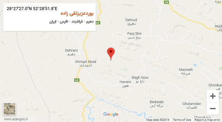 روستای یوردعزیزتقی زاده بر روی نقشه