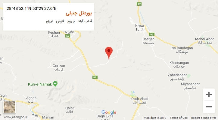 روستای یوردتل جنبلی بر روی نقشه
