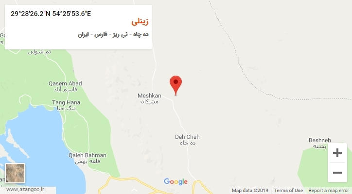 روستای زینلی بر روی نقشه