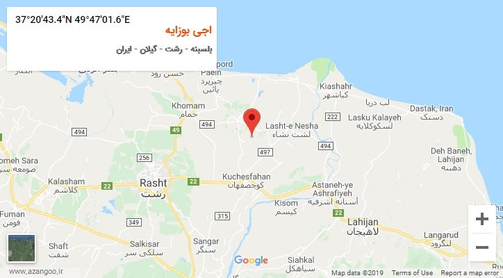 روستای اجی بوزایه بر روی نقشه