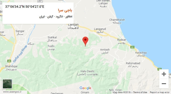 روستای باجی سرا بر روی نقشه