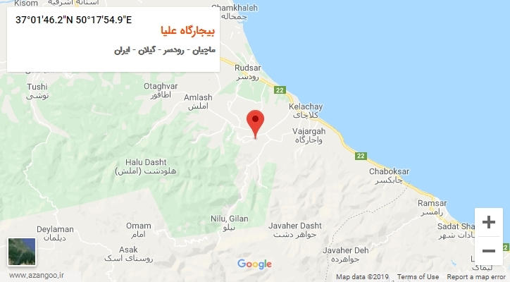 روستای بیجارگاه علیا بر روی نقشه