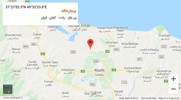 روستای بیجارخاله بر روی نقشه