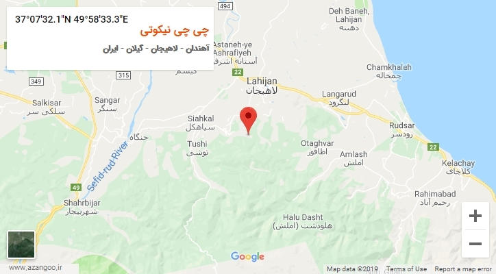 روستای چی چی نیکوتی بر روی نقشه
