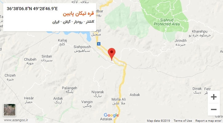 روستای قره تیکان پایین بر روی نقشه