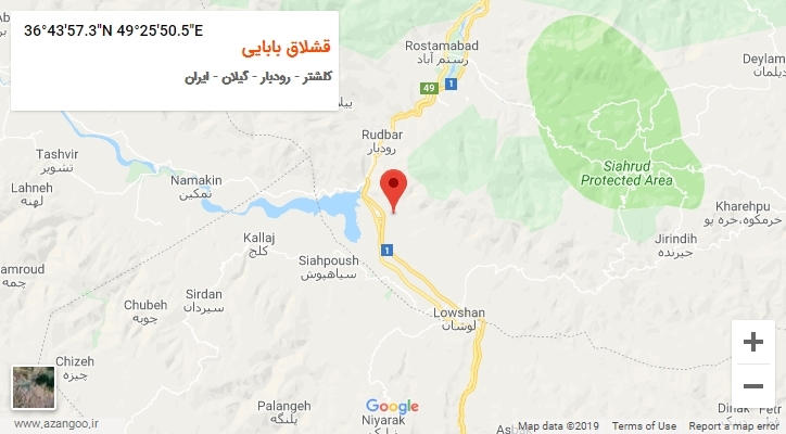 روستای قشلاق بابایی بر روی نقشه