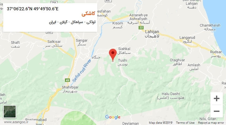 روستای کاشکی بر روی نقشه