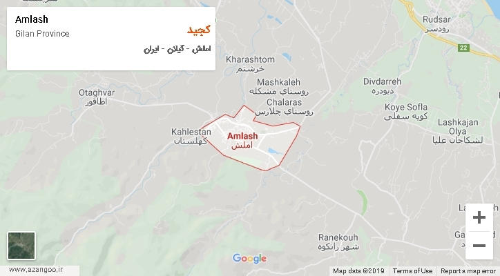 دهستان کجید بر روی نقشه