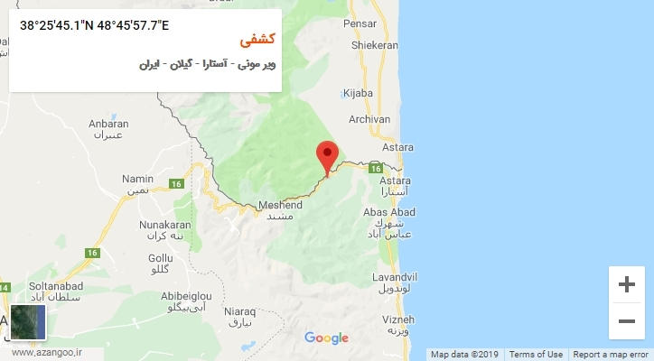 روستای کشفی بر روی نقشه
