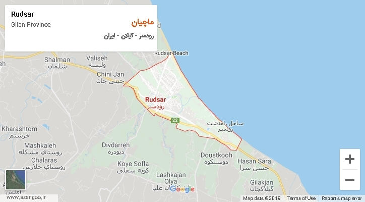 دهستان ماچیان بر روی نقشه