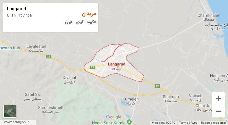 دهستان مریدان بر روی نقشه