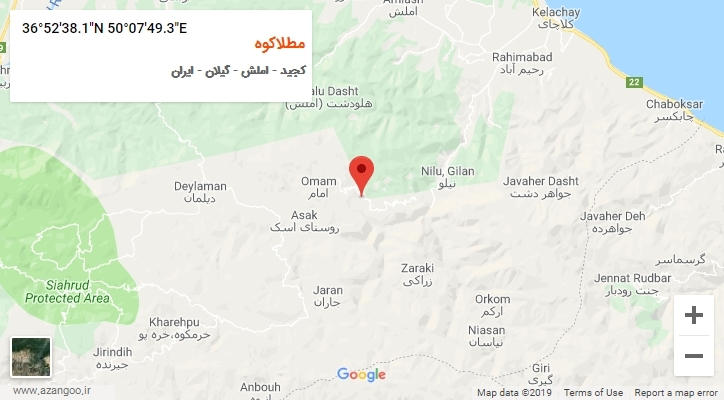 روستای مطلاکوه بر روی نقشه