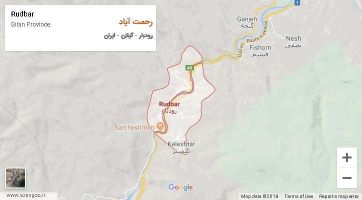 دهستان رحمت آباد بر روی نقشه
