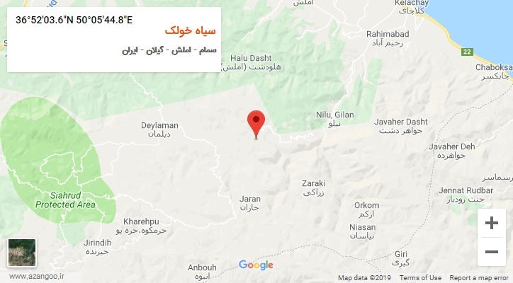 روستای سیاه خولک بر روی نقشه