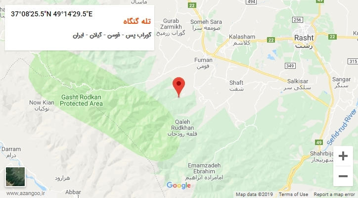 روستای تله گنگاه بر روی نقشه