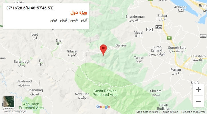 روستای ویزه دول بر روی نقشه