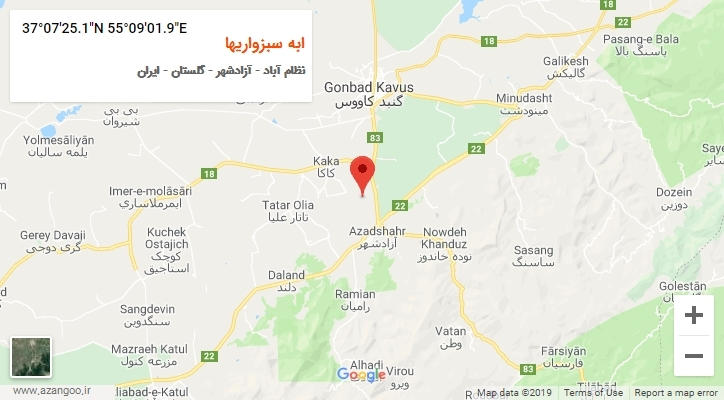 روستای ابه سبزواریها بر روی نقشه