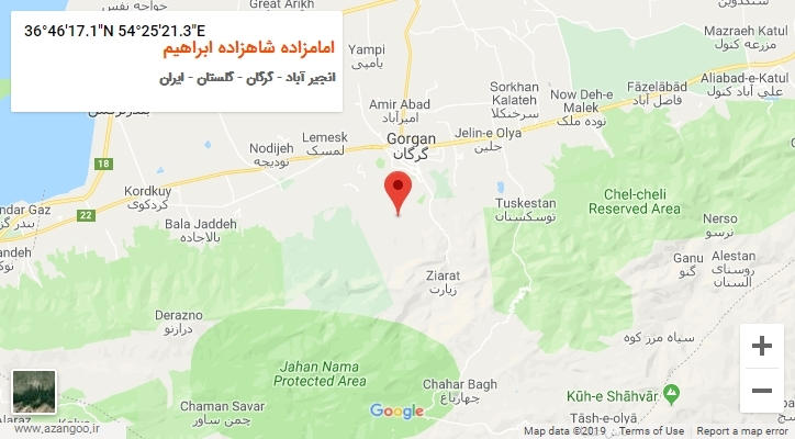 روستای امامزاده شاهزاده ابراهیم بر روی نقشه