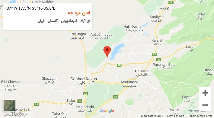 روستای امان قره جه بر روی نقشه