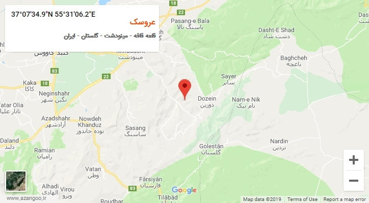 روستای عروسک بر روی نقشه