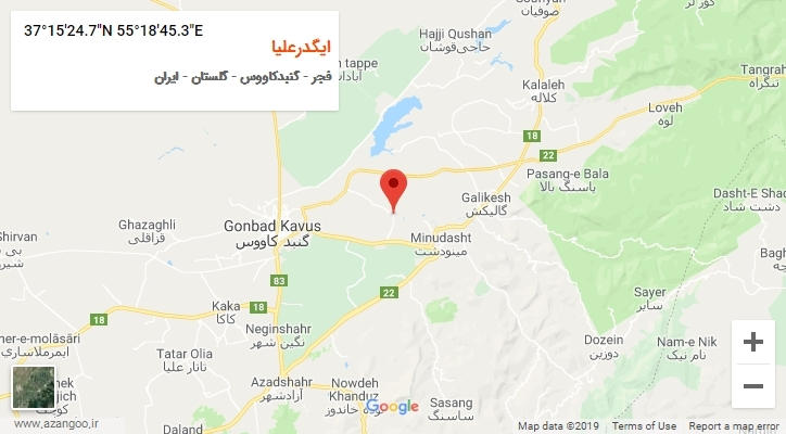 روستای ایگدرعلیا بر روی نقشه