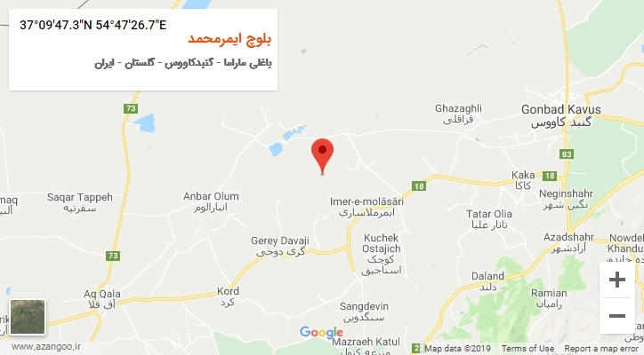 روستای بلوچ ایمرمحمد بر روی نقشه