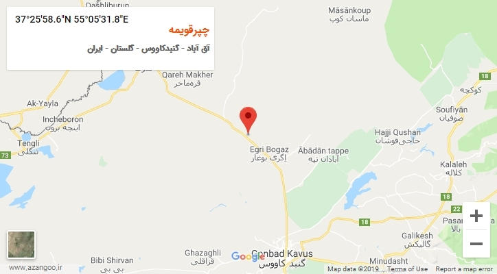 روستای چپرقویمه بر روی نقشه