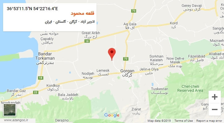 روستای قلعه محمود بر روی نقشه