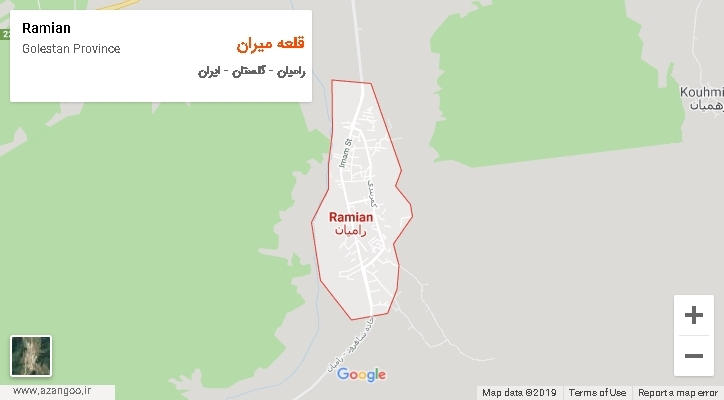 دهستان قلعه میران بر روی نقشه