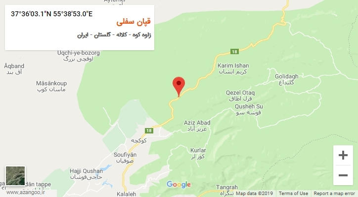 روستای قپان سفلی بر روی نقشه