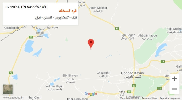 روستای قره کسخله بر روی نقشه