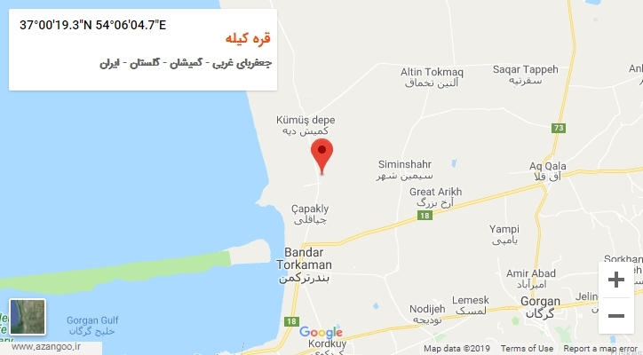 روستای قره کیله بر روی نقشه