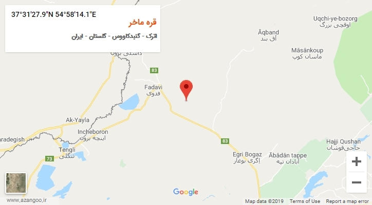 روستای قره ماخر بر روی نقشه