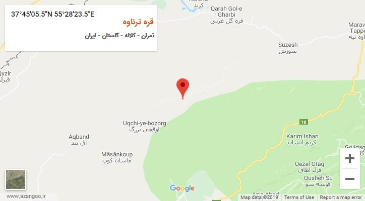 روستای قره ترناوه بر روی نقشه