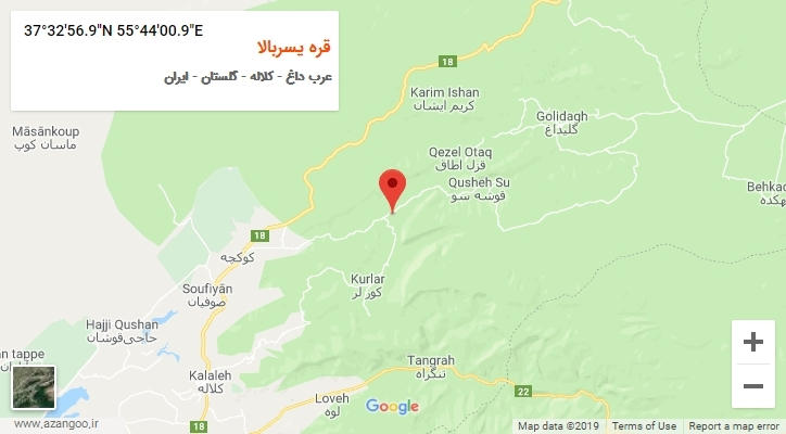 روستای قره یسربالا بر روی نقشه